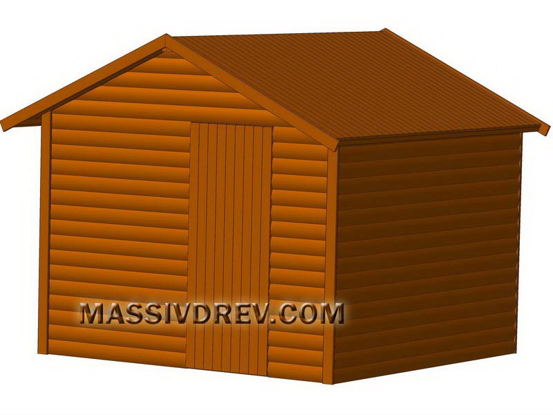 Wood storage shed
