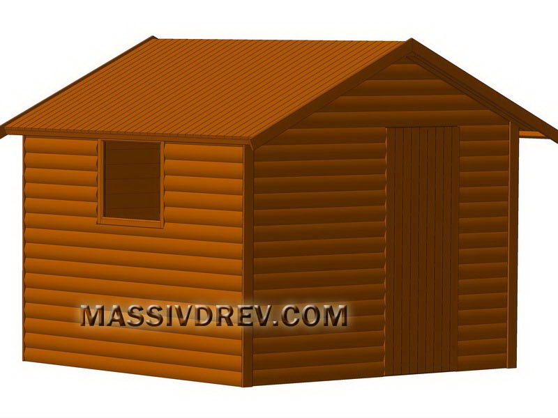 Wood storage shed