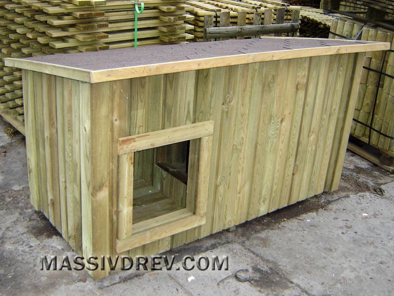 деревянная будка для собаки