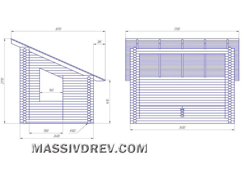 Wooden gazebo