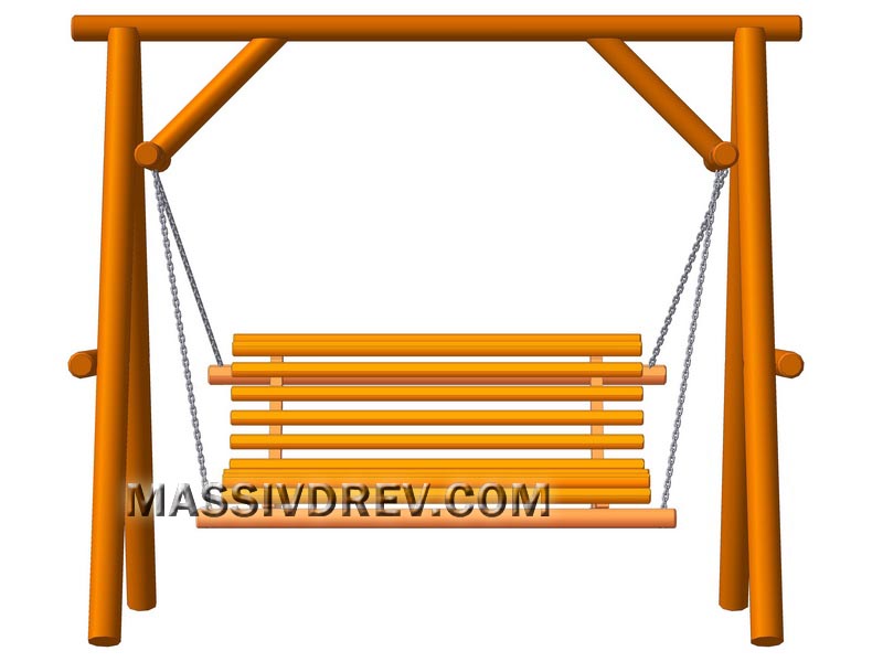 Качели садовые без крыши