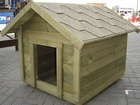 wooden doghouses