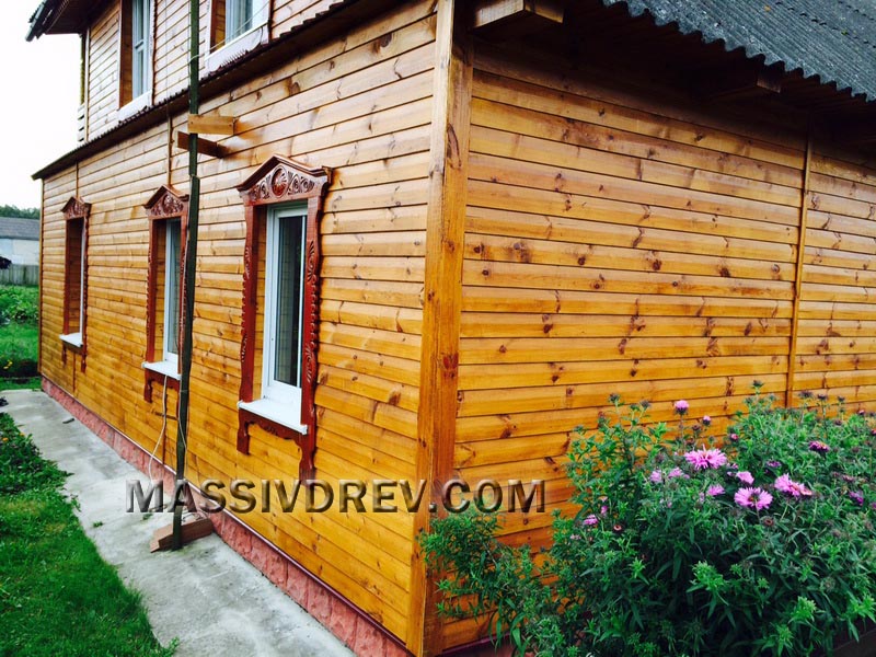 wooden block-house